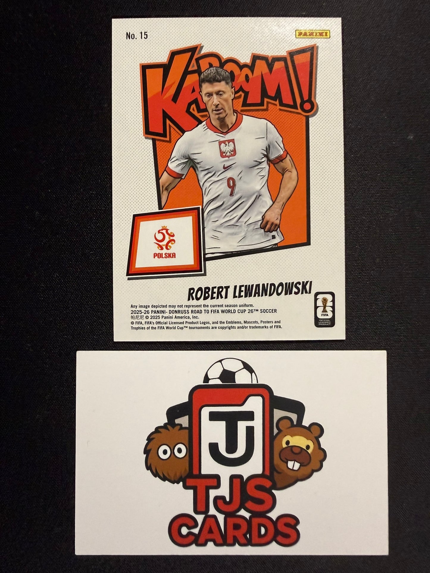 Robert Lewandowski - Kaboom! - Panini Donruss Road To World Cup 2026