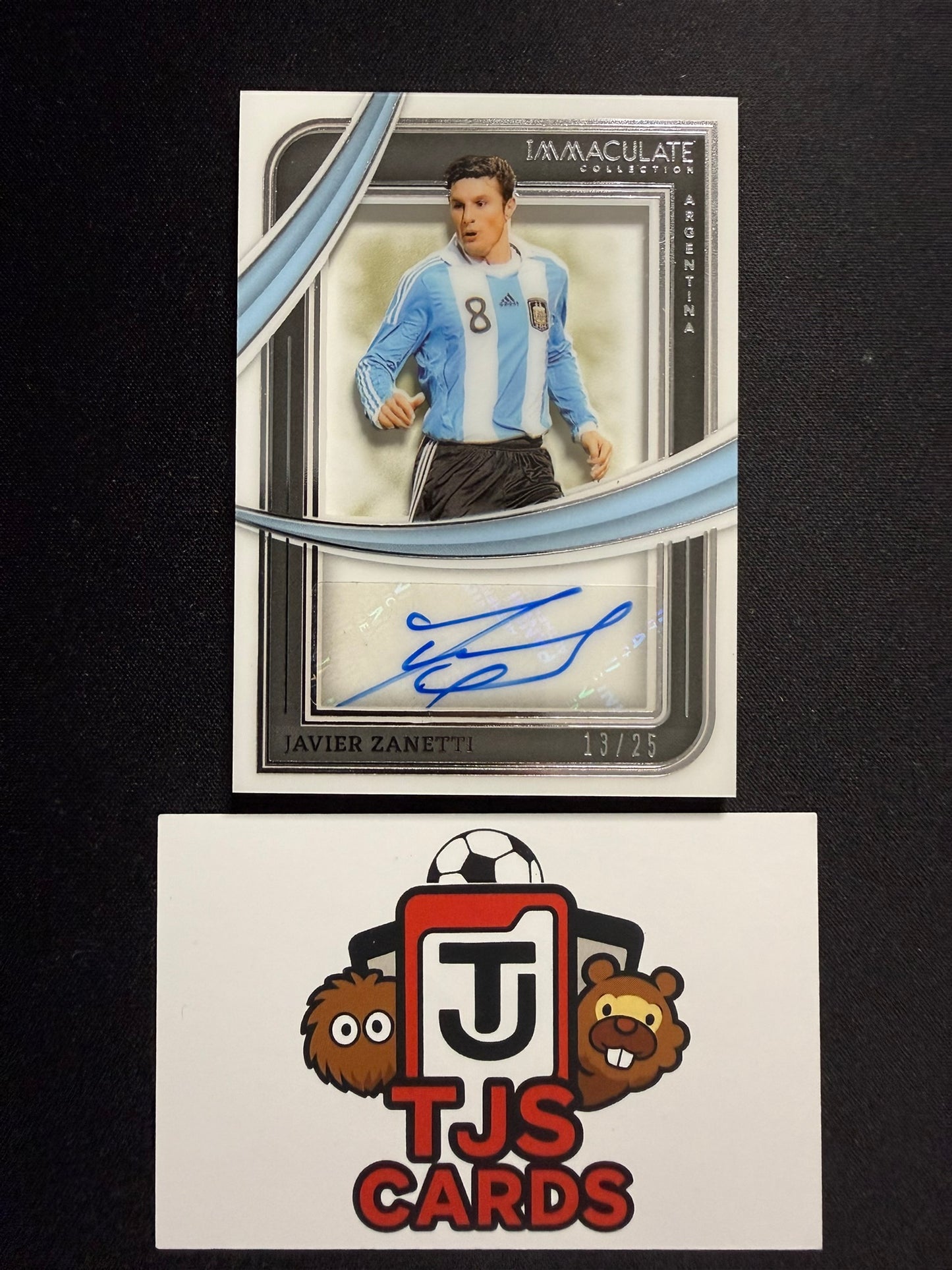 Javier Zanetti - Shadowbox Auto /25 - Panini Immaculate 2024/25