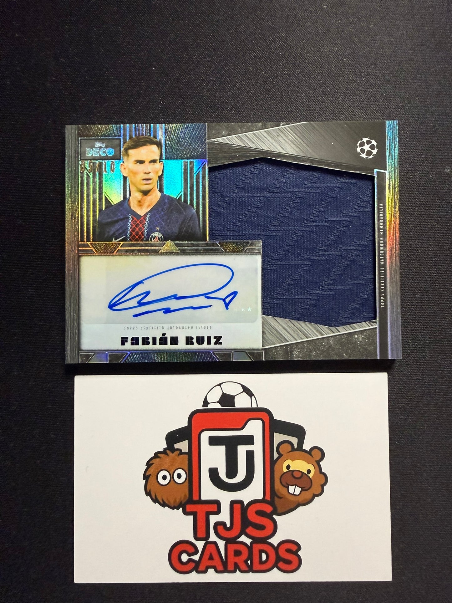Fabian Ruiz - Black Patch Auto /10 - TOPPS Deco UCC 2025/26