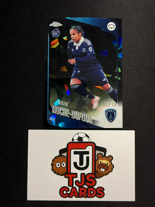 Kenza Roche-Dufour - Rookie Black /10 - TOPPS Sapphire UWCL 2025/26