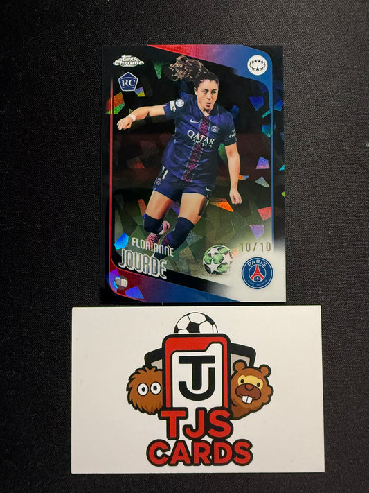 Florianne Jourde - Rookie Black /10 - TOPPS Sapphire UWCL 2025/26