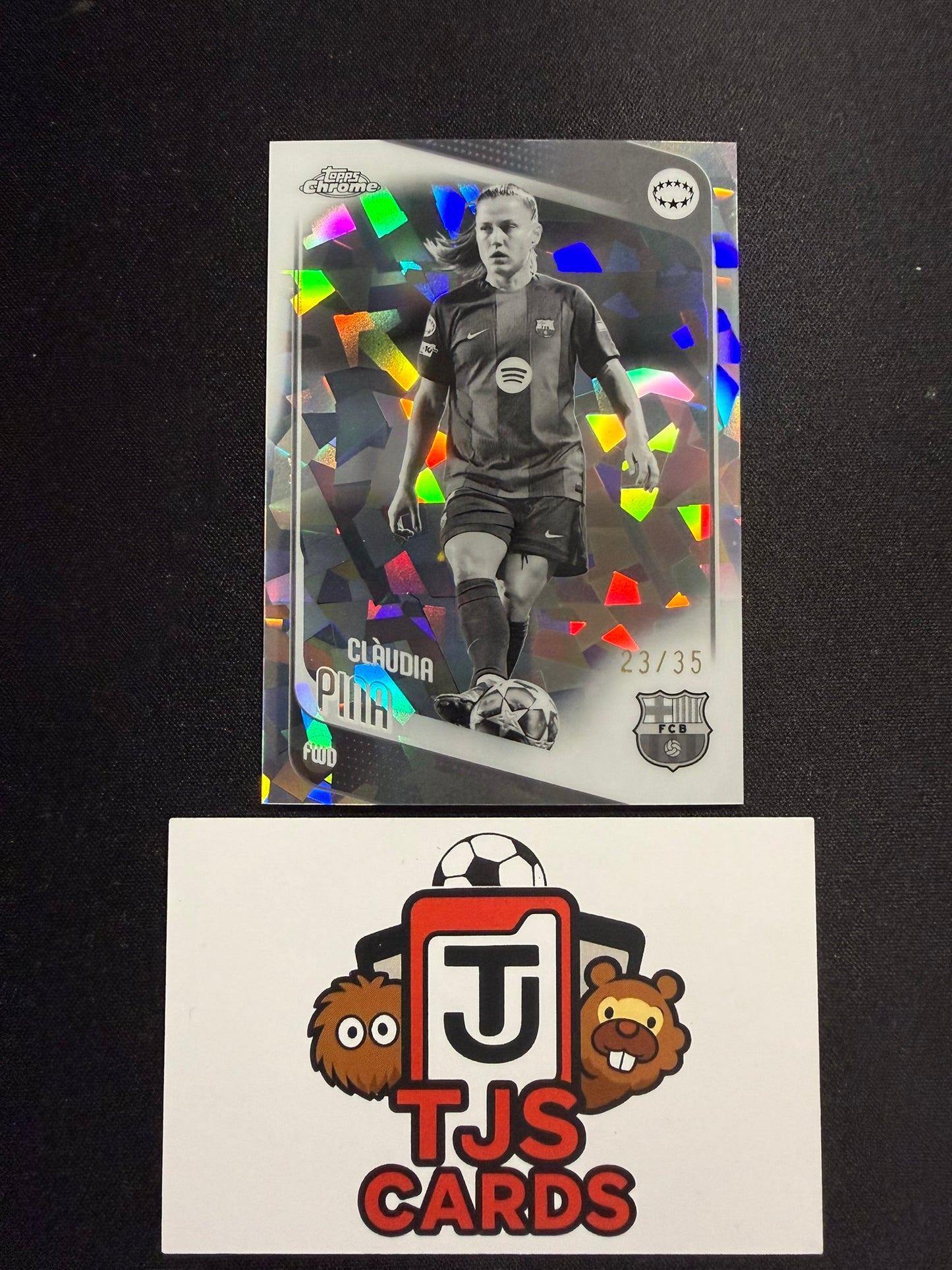 Claudia Pina - Black & White /35 - TOPPS Sapphire UWCL 2025/26