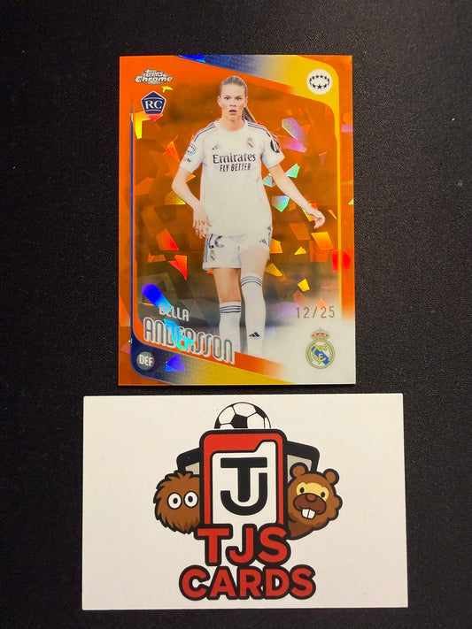 Bella Andersson - Rookie Orange /25 - TOPPS Sapphire UWCL 2025/26