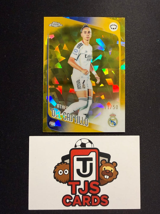 Athenea Del Castillo - Gold /50 - TOPPS Sapphire UWCL 2025/26