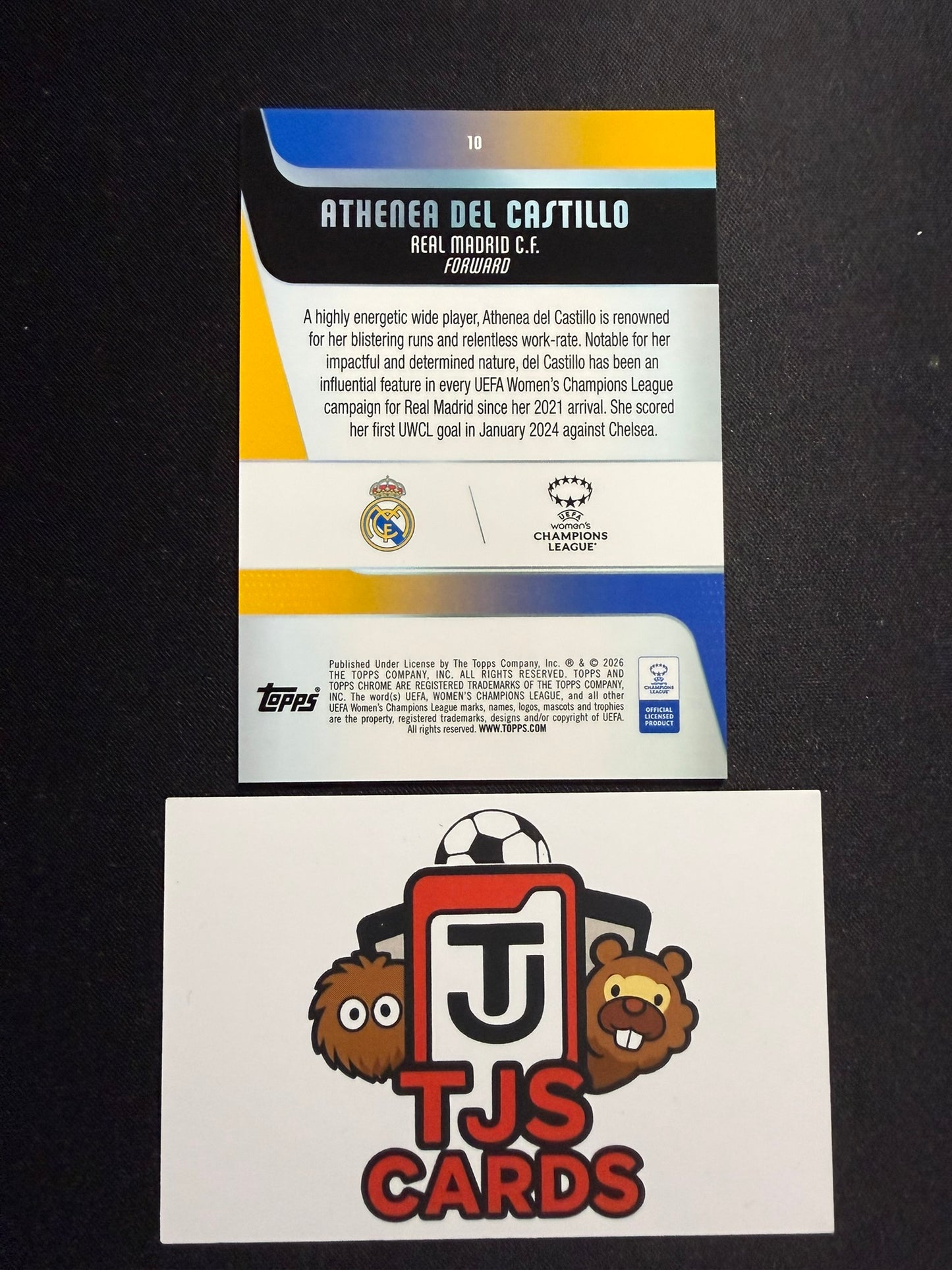 Athenea Del Castillo - Gold /50 - TOPPS Sapphire UWCL 2025/26