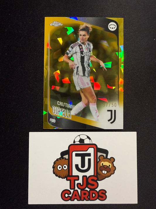 Cristiana Girelli - Gold /50 - TOPPS Sapphire UWCL 2025/26