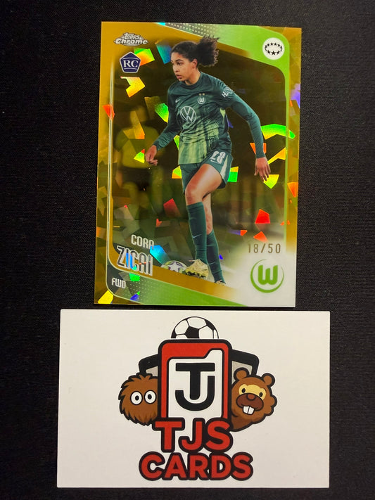 Cora Zicai - Rookie Gold /50 - TOPPS Sapphire UWCL 2025/26