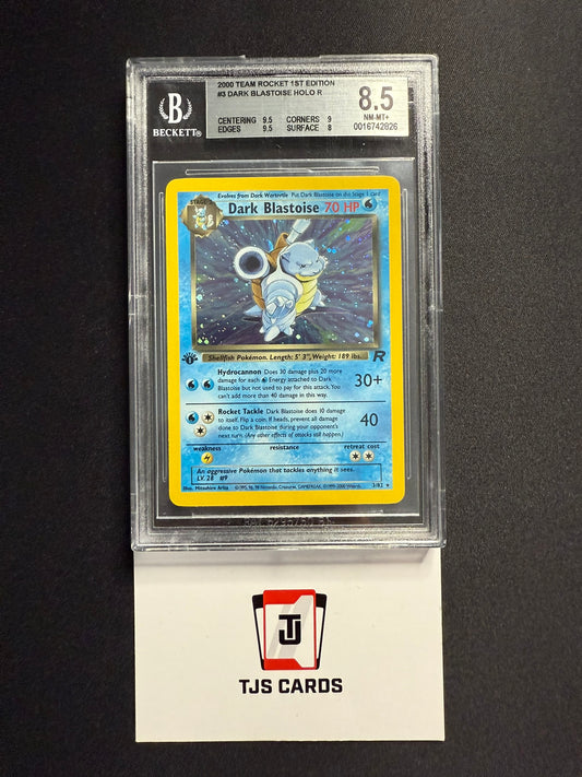Dark Blastoise - BGS 8.5 - Holo 1st Edition Rocket 3/82 - Pokemon