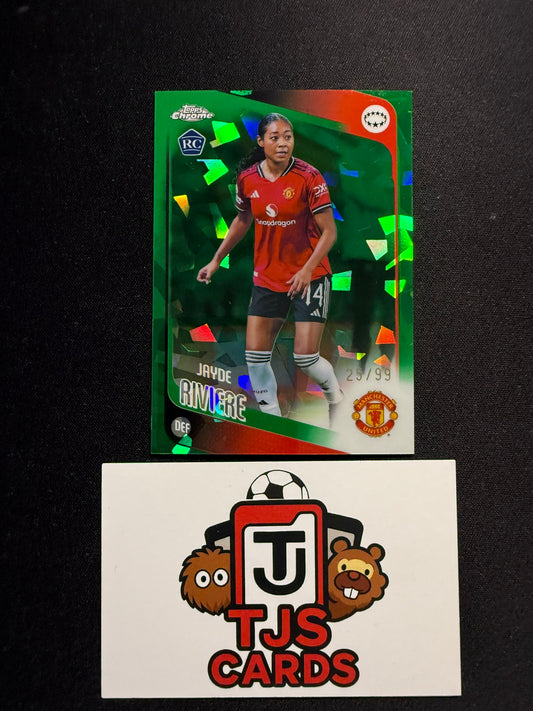 Jayde Riviere - Rookie Green /99 - TOPPS Sapphire UWCL 2025/26