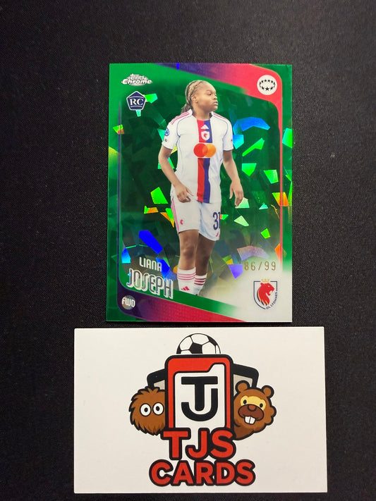 Liana Joseph - Rookie Green /99 - TOPPS Sapphire UWCL 2025/26
