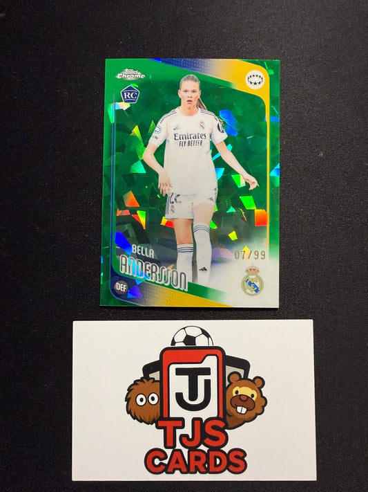 Bella Andersson - Rookie Green /99 - TOPPS Sapphire UWCL 2025/26
