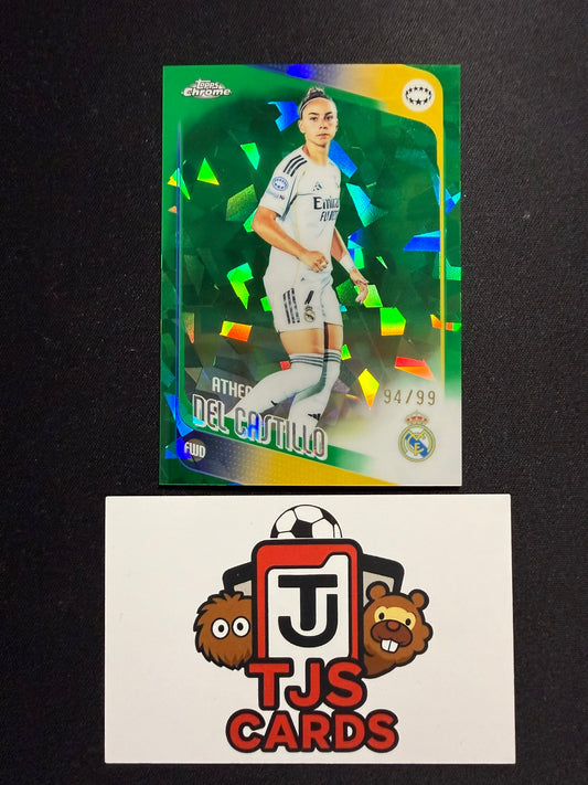 Athenea Del Castillo - Green /99 - TOPPS Sapphire UWCL 2025/26