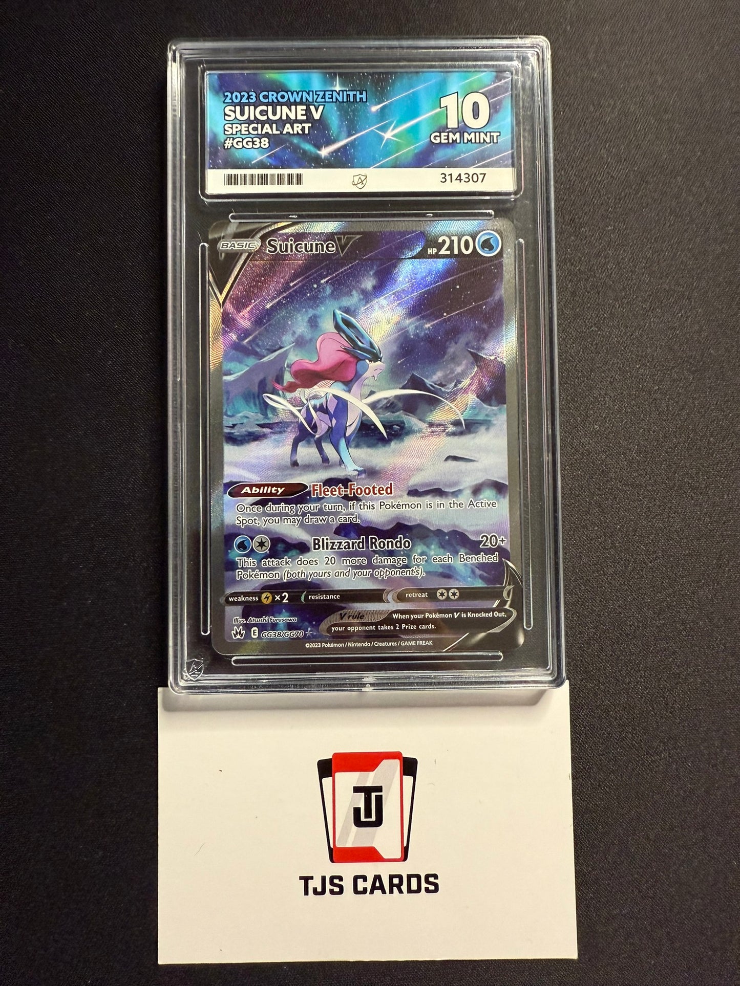Suicune V - ACE 10 - Crown Zenith GG38/GG70 - Pokemon