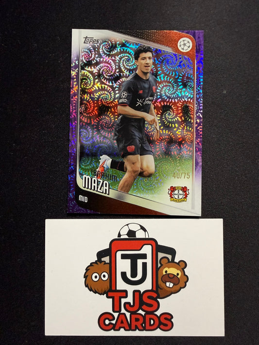 Ibrahim Maza - Purple /75 - TOPPS Carnaval UCC 2025/26