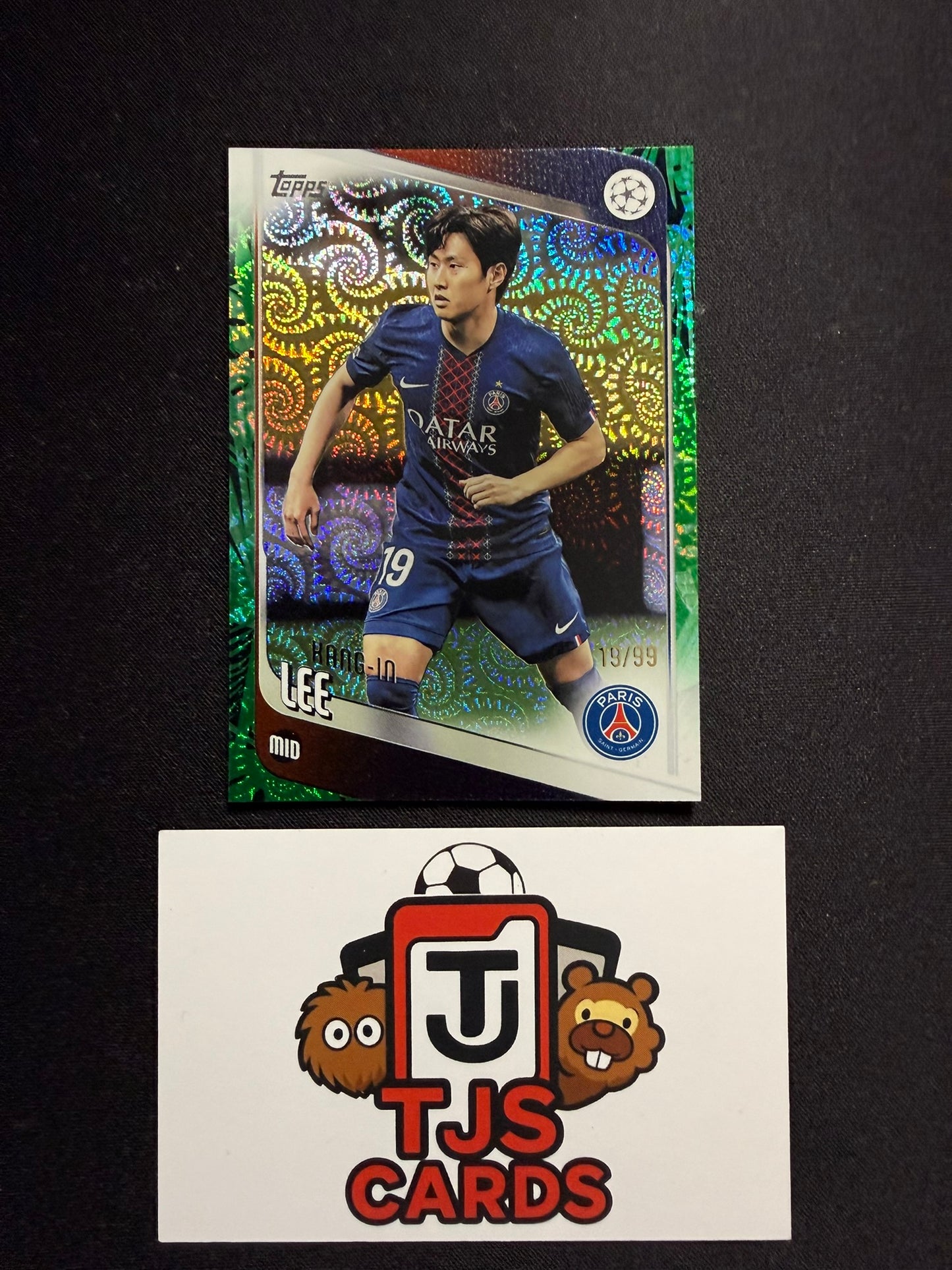 Kang-In Lee - Green 19/99 - TOPPS Carnaval UCC 2025/26