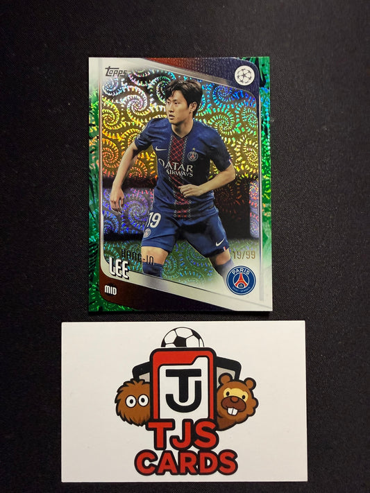 Kang-In Lee - Green 19/99 - TOPPS Carnaval UCC 2025/26