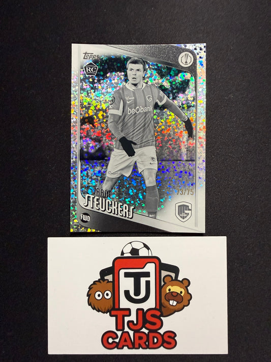 Jarne Steuckers - Rookie Black & White Speckle /75 - TOPPS UCC 2025/26
