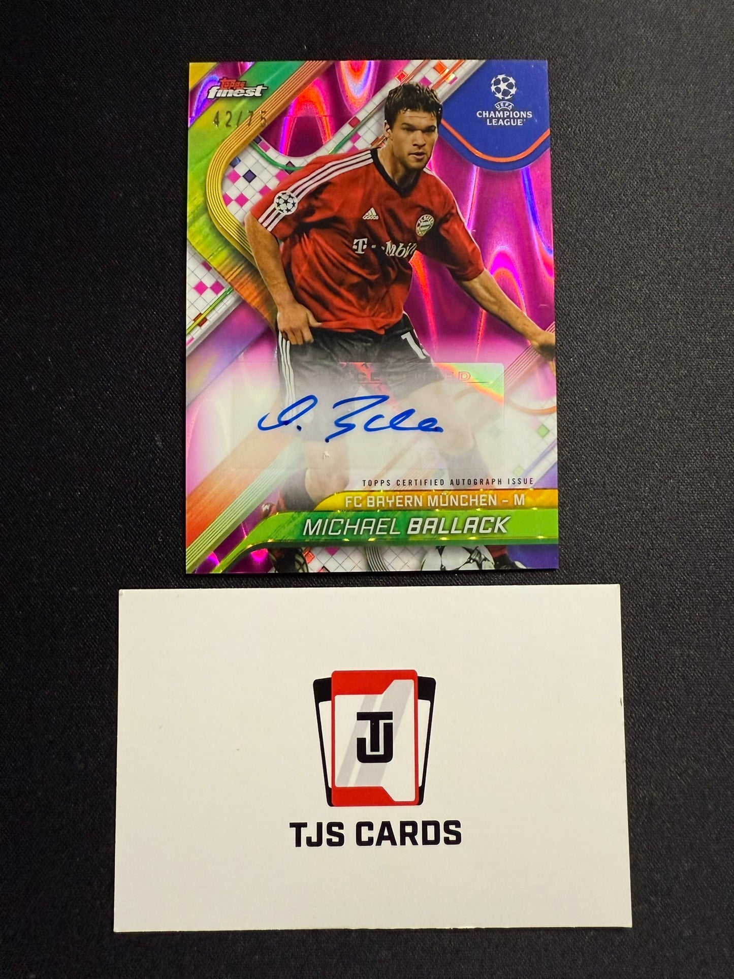 Michael Ballack - Pink Lava Auto /75 - TOPPS Finest UCC 2024/25