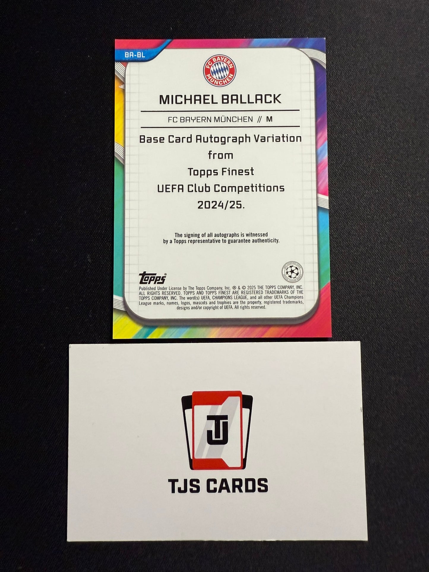 Michael Ballack - Pink Lava Auto /75 - TOPPS Finest UCC 2024/25