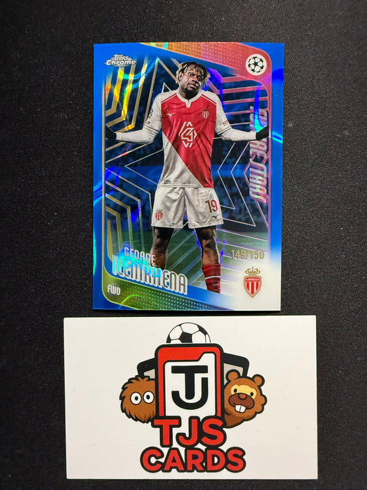 George Ilenikhena - Blue Lava /150 - TOPPS Chrome UCC 2025/26