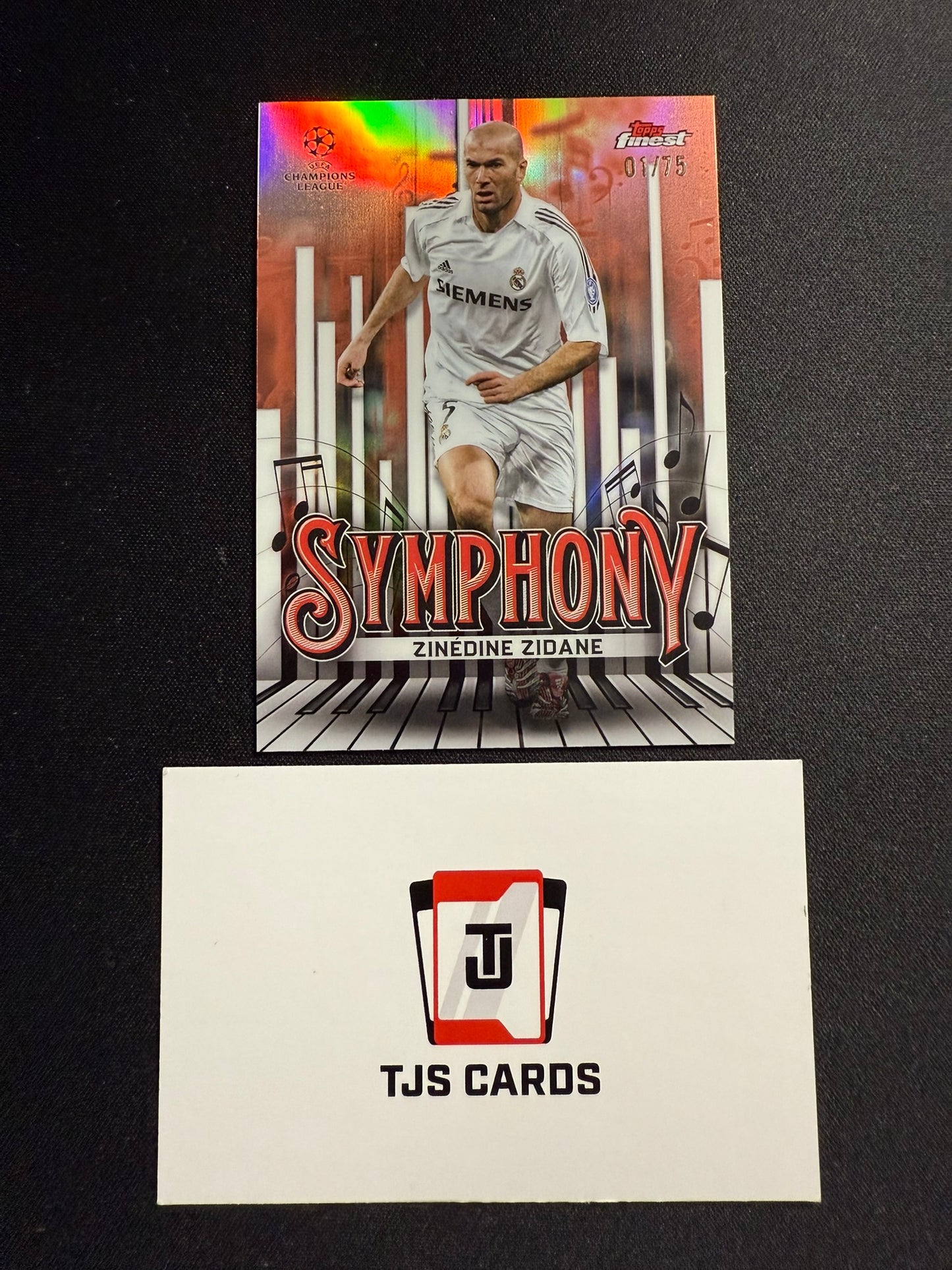 Zinedine Zidane - Rose Gold Symphony /75 - TOPPS Finest UCC 2024/25