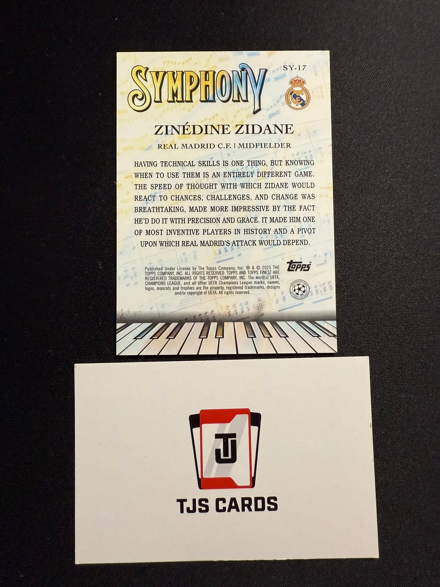 Zinedine Zidane - Rose Gold Symphony /75 - TOPPS Finest UCC 2024/25