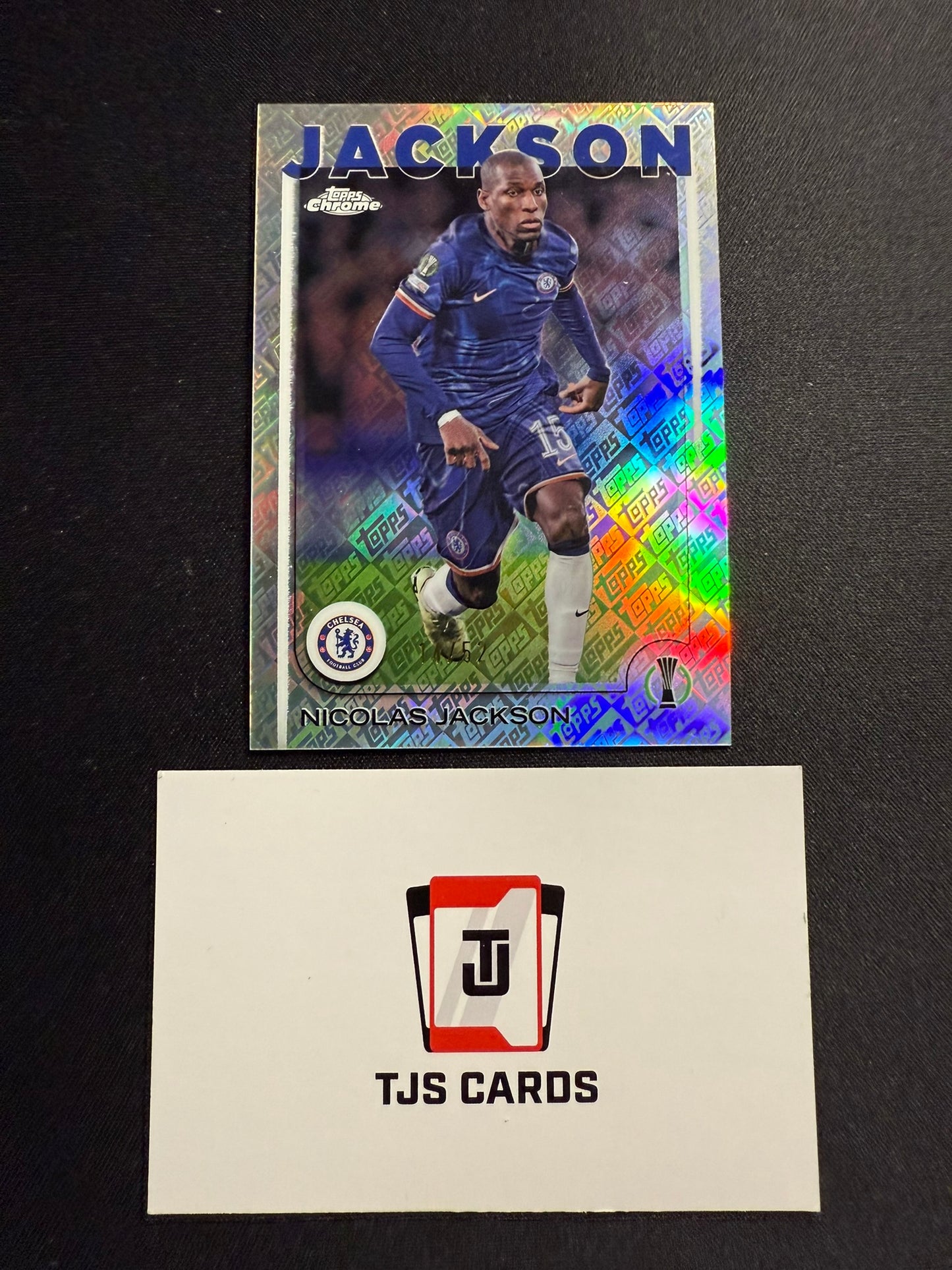 Nicolas Jackson - Toppsfractor /52 - TOPPS Chrome UCC 2024/25