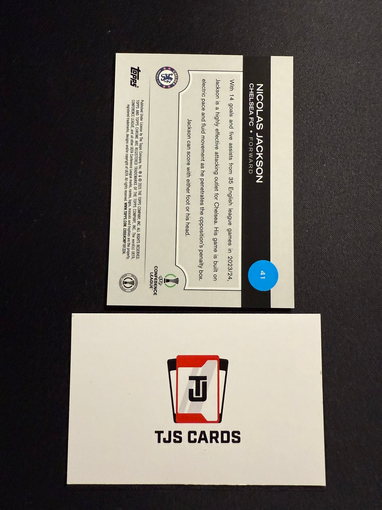 Nicolas Jackson - Toppsfractor /52 - TOPPS Chrome UCC 2024/25