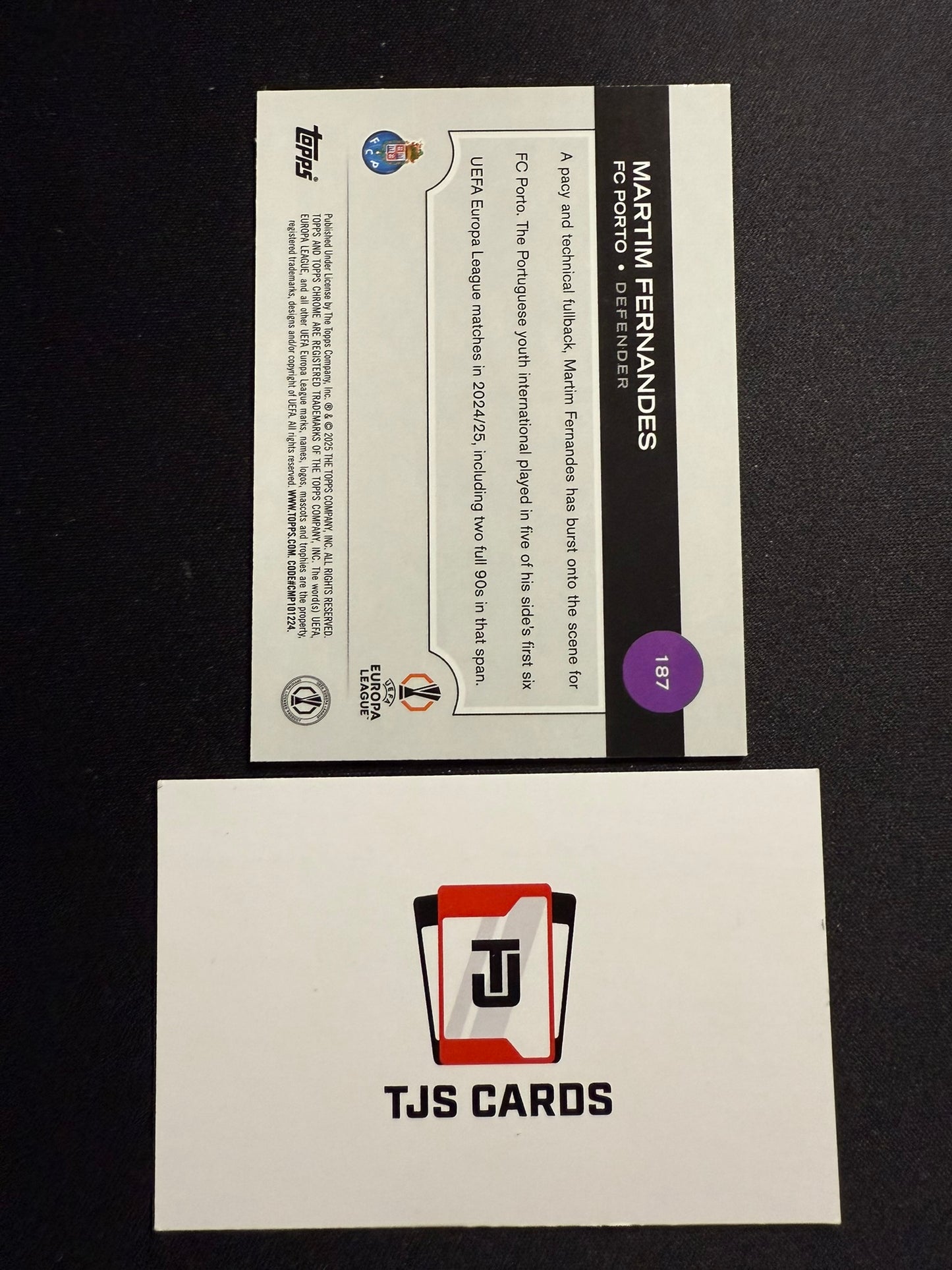 Martim Fernandes - Rookie Green /99 - TOPPS Chrome UCC 2024/25