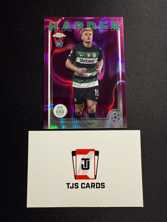 Conrad Harder - Rookie Magenta Lava /75 - TOPPS Chrome UCC 2024/25
