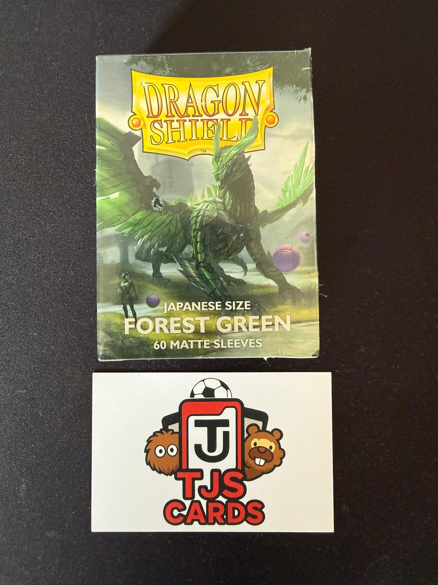 Dragon Shield Sleeves (Japanese Size) - Forest Green