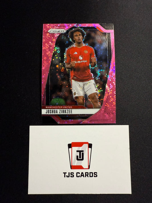 Joshua Zirkzee - Pink Breakaway Disco /149 - Panini Prizm Premier League 2024/25