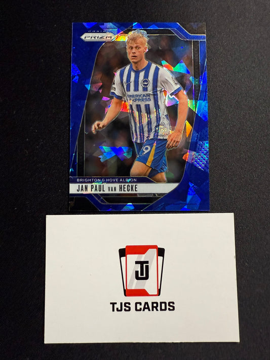 Jan Paul Van Hecke - Blue Cracked Ice /75 - Panini Prizm Premier League 2024/25