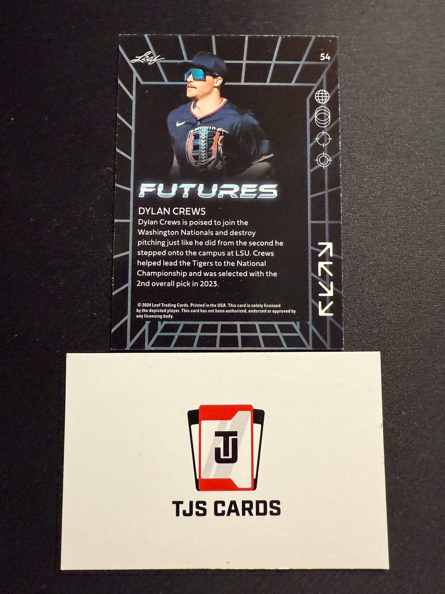 Dylan Crews - Gold /249 - Leaf Futures 2024