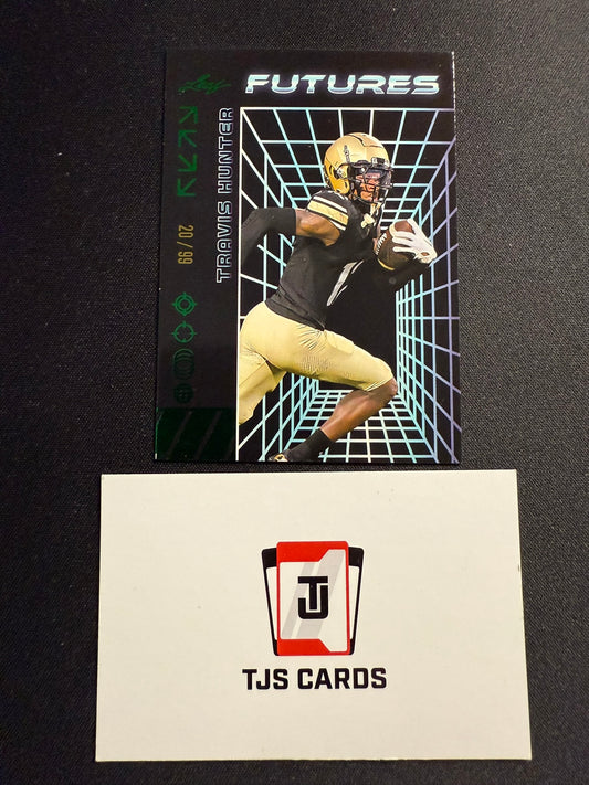 Travis Hunter - Green /99 - Leaf Futures 2024