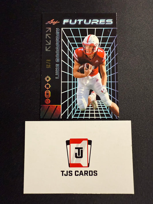 Luke McCaffrey - Silver Foil /25 - Leaf Futures 2024