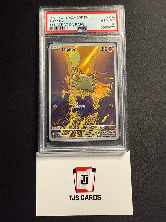 Phanpy - PSA 10 - IR Surging Sparks 205/191 - Pokemon