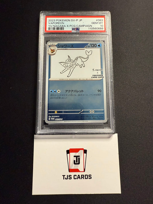 Vaporeon - PSA 10 - Yu Nagaba Promo 063/SV-P - Pokemon