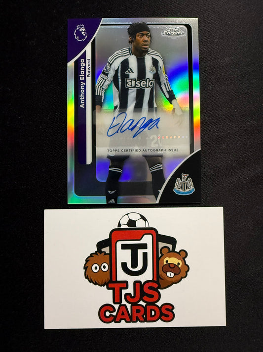 Anthony Elanga - Auto - TOPPS Chrome Premier League 2026