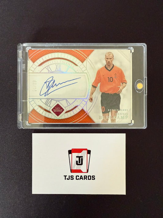 Dennis Bergkamp - Timeless Talents On-Card Auto /99 - Panini National Treasures Soccer 2022