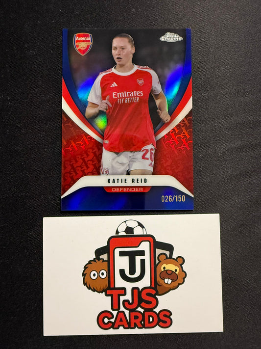 Katie Reid - Blue /150 - TOPPS Chrome Arsenal 2025/26