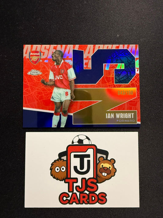 Ian Wright - Blue N5 /150 - TOPPS Chrome Arsenal 2025/26