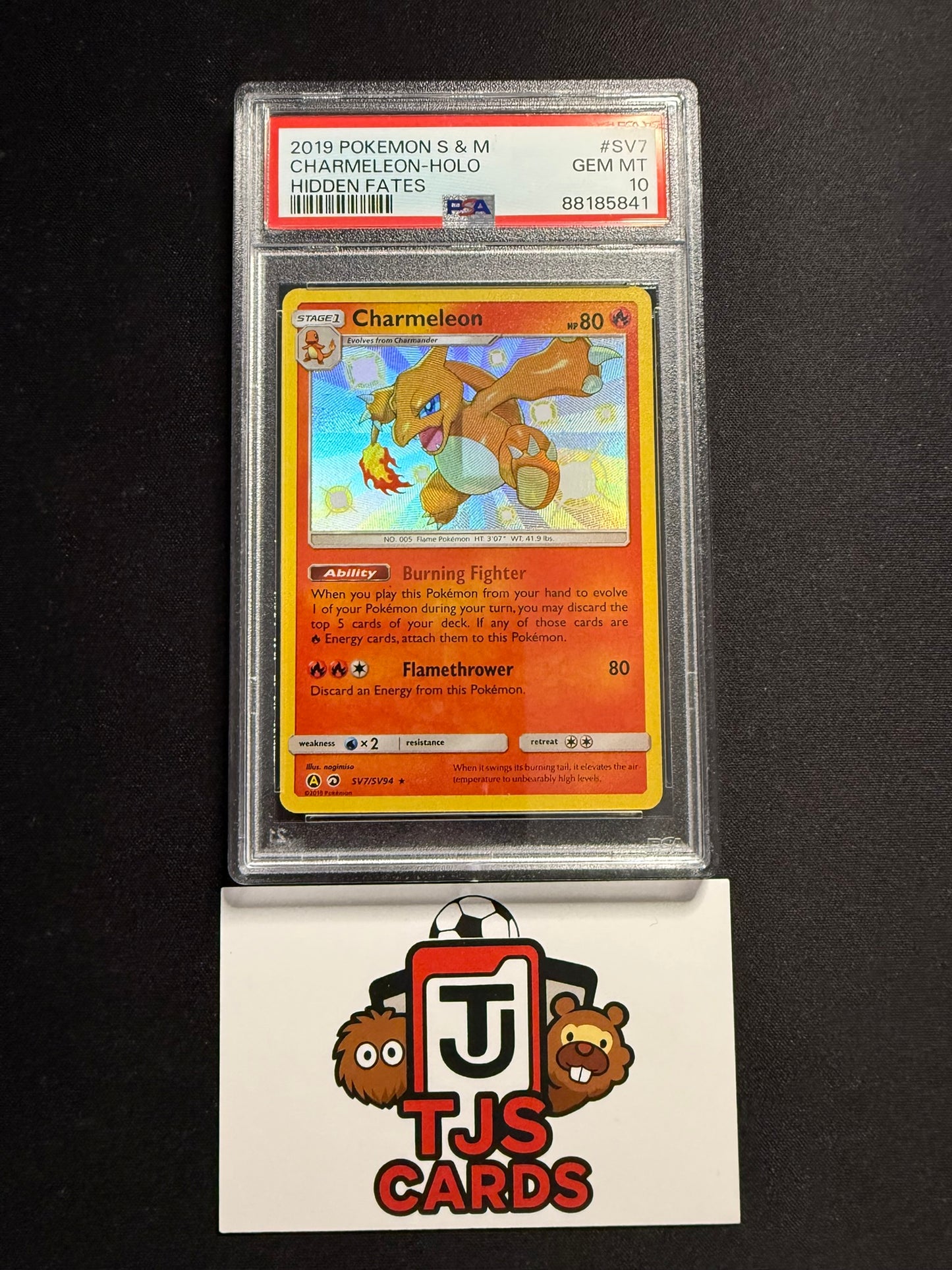 Charmeleon - PSA 10 - Hidden Fates SV7/SV94 - Pokemon
