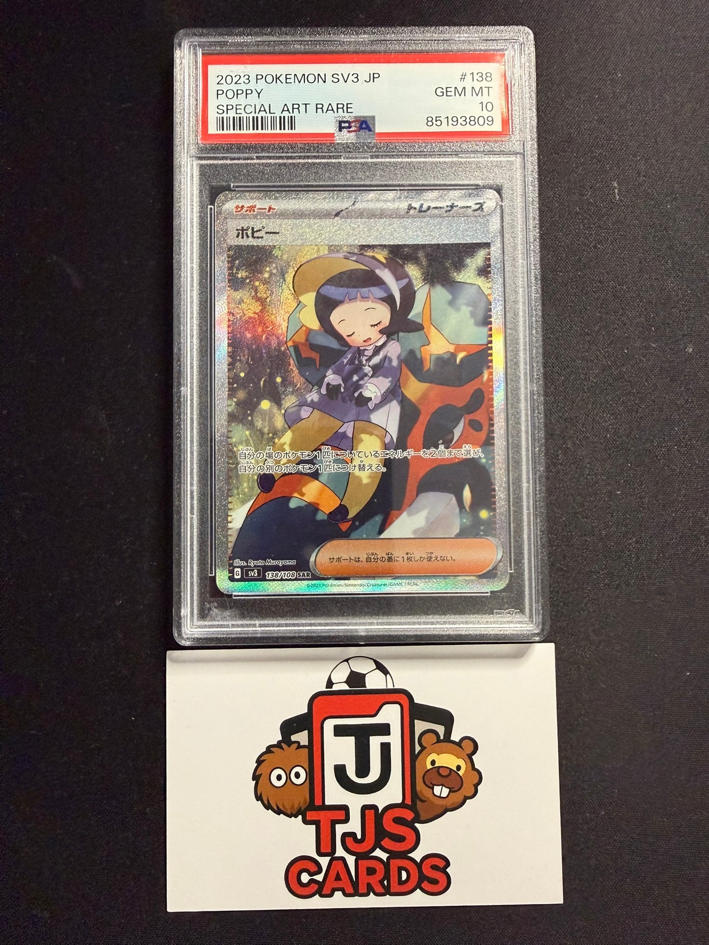 Poppy - PSA 10 - 138/108 sv3 Ruler Of The Black Flame - Pokemon