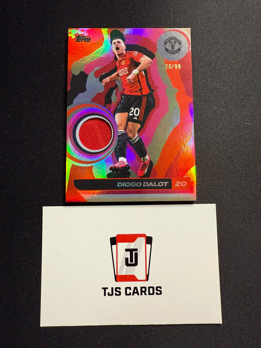 Diogo Dalot - Player-Worn Patch /99 - TOPPS Manchester United Team Set 2024/25