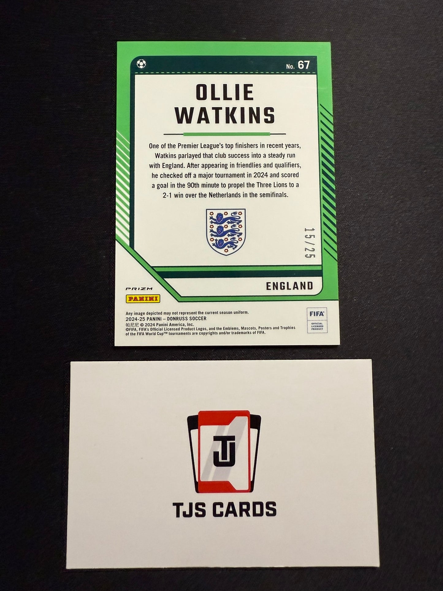 Ollie Watkins - Purple Mojo /25 - Panini Donruss 2024/25