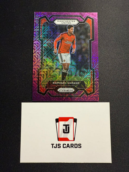 Raphael Varane - Purple Mojo /25 - Panini Prizm Premier League 2023/24