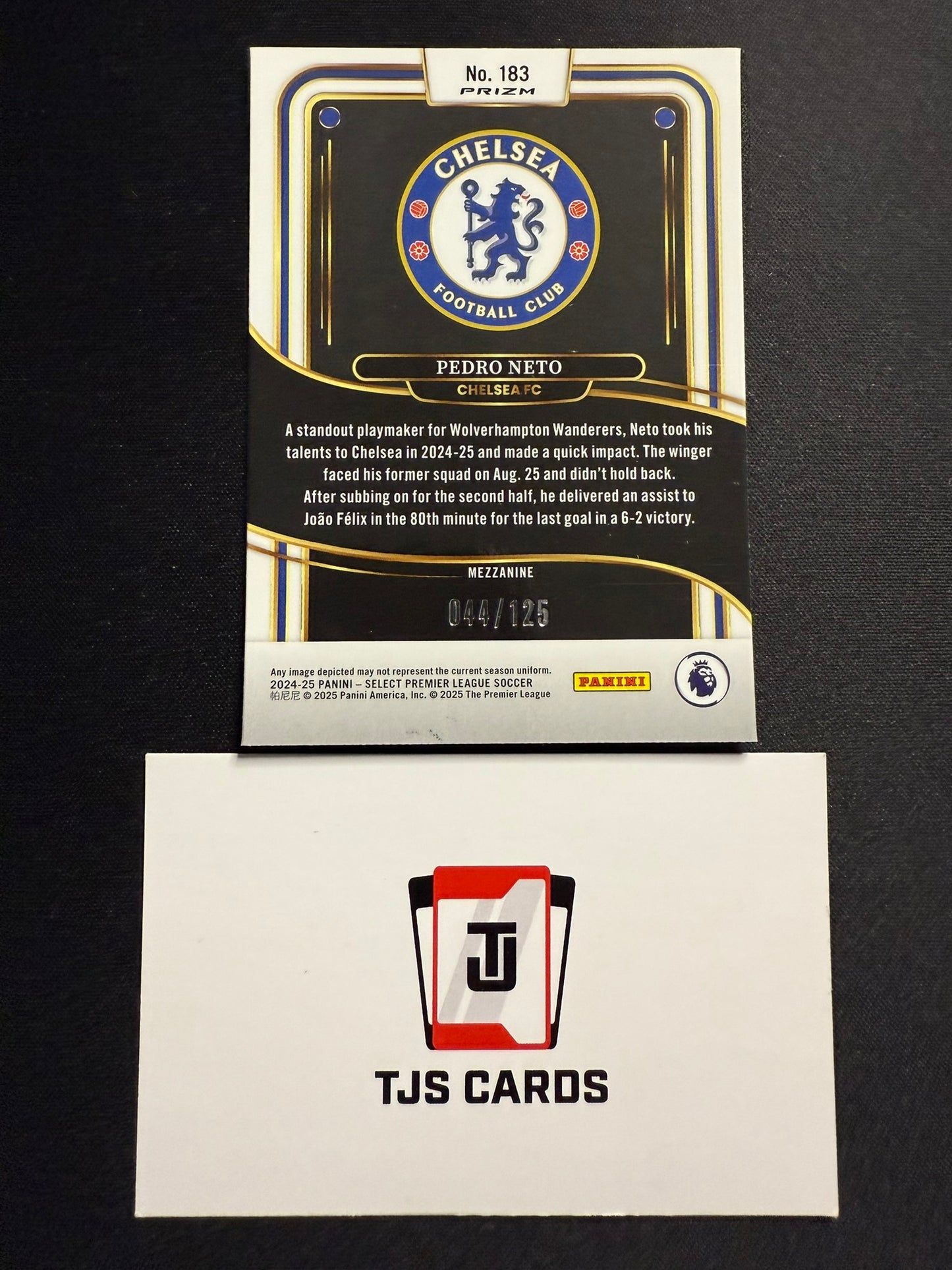 Pedro Neto - Bronze Checker /125 - Panini Select Premier League 2024/25