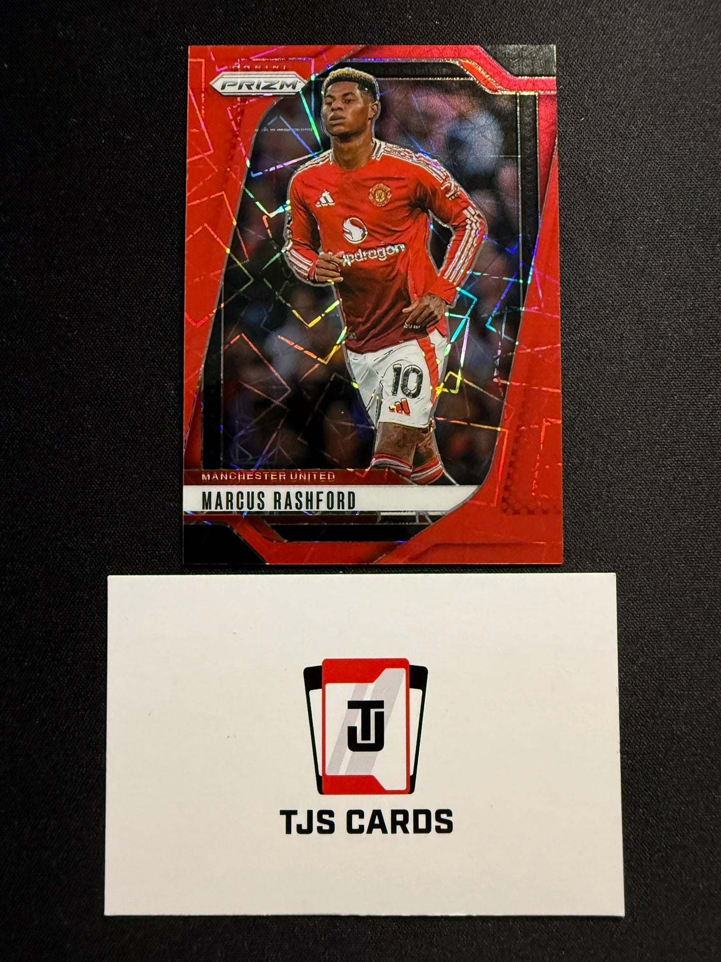 Marcus Rashford - Red Lazer /49 - Panini Prizm Premier League 2024/25