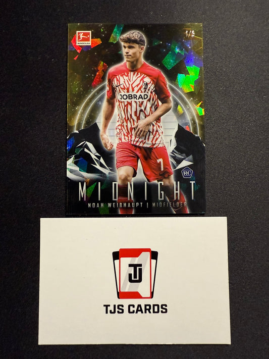 Noah Weisshaupt - Rookie /5 - TOPPS Midnight Bundesliga 2023/24